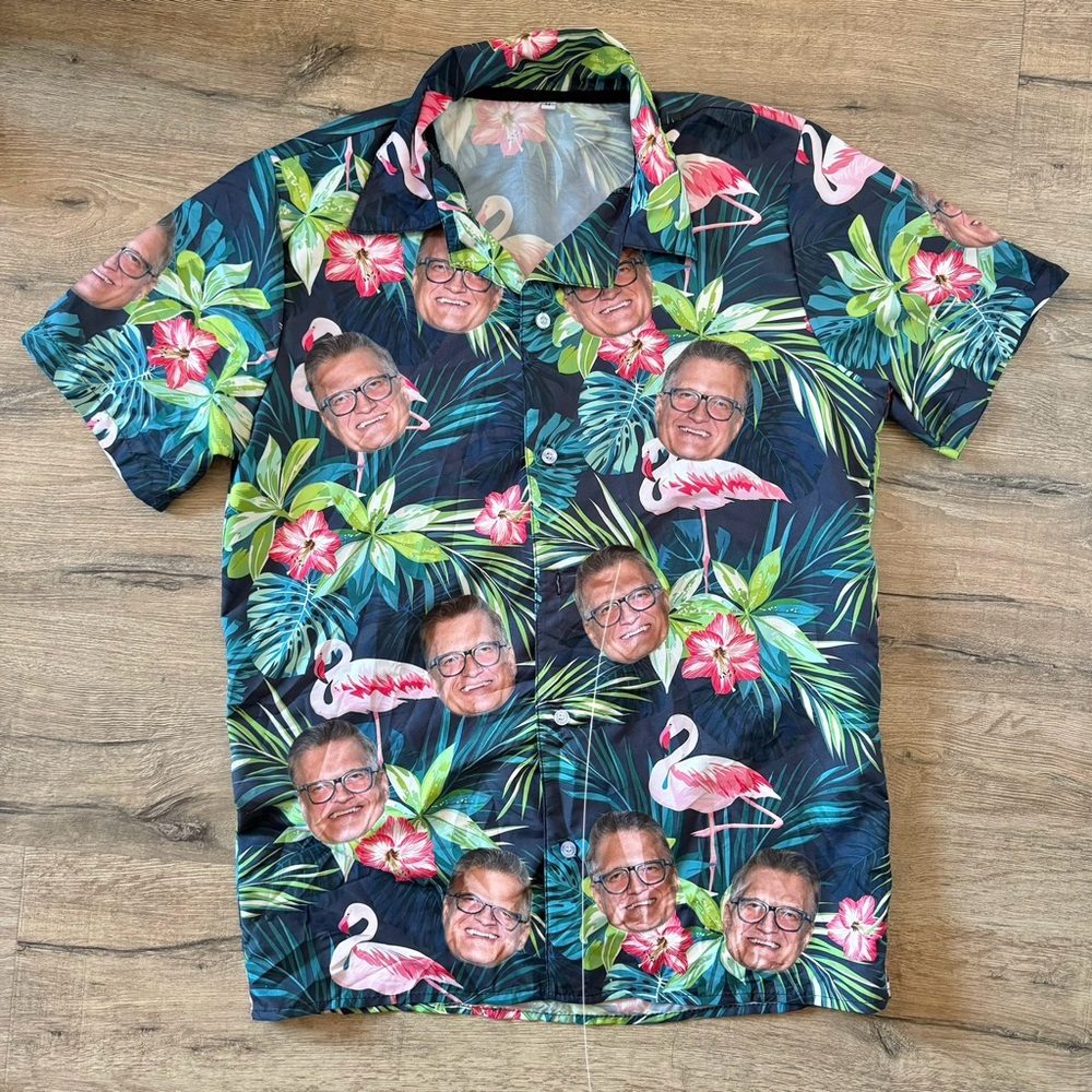 The Price is Right Drew Carey button up shirt
